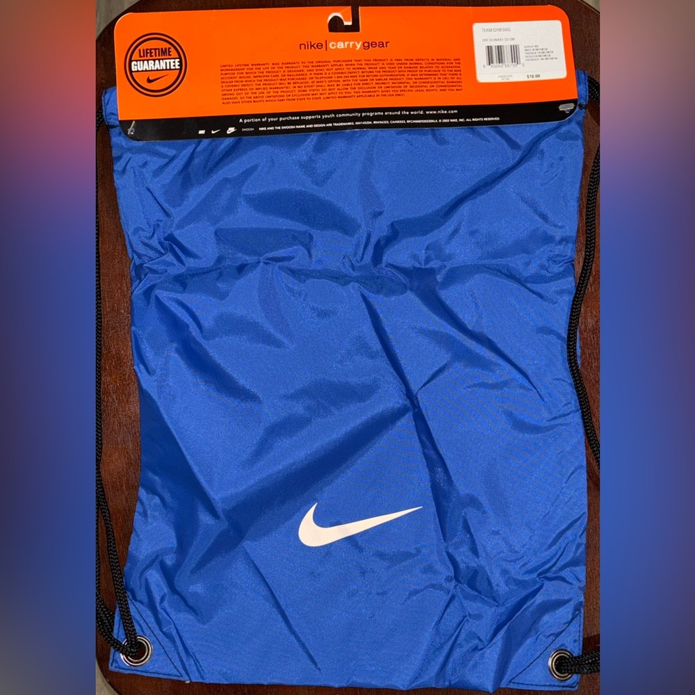 NIKE DRAWSTRING GYM SACK BAG NWT ROYAL BLUE - Picture 2 of 2